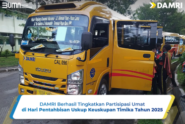 DAMRI Berhasil Tingkatkan Partisipasi Umat di Hari Pentahbisan Uskup Keuskupan Timika Tahun 2025