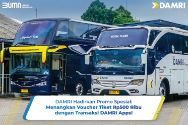 DAMRI Hadirkan Promo Spesial: Menangkan Voucher Tiket Rp500 Ribu dengan Transaksi DAMRI Apps!