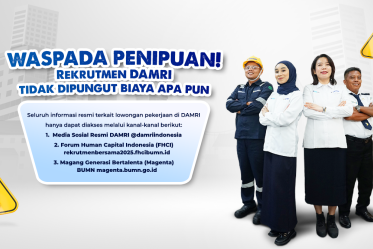 Waspada Penipuan! Rekrutmen DAMRI Gratis, Transparan, dan Hanya di Kanal Resmi
